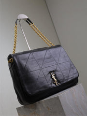 JAMIE 4.3 LARGE BAG 43 IN BLACK LAMBSKIN GOLD HARDWARE