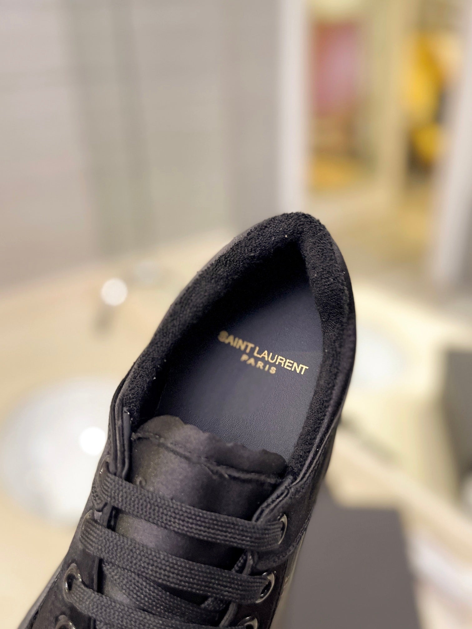 SL SL/61 SNEAKERS BLACK SATIN