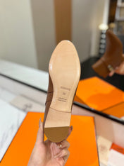 HM 26S NEO ANKLE BOOTS IN BROWN CALFSKIN