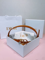 DIOR 26S BELT 20 MM IN BROWN SUEDE 635759