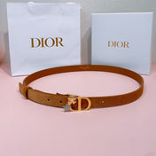 DIOR 26S BELT 20 MM IN BROWN SUEDE 635759