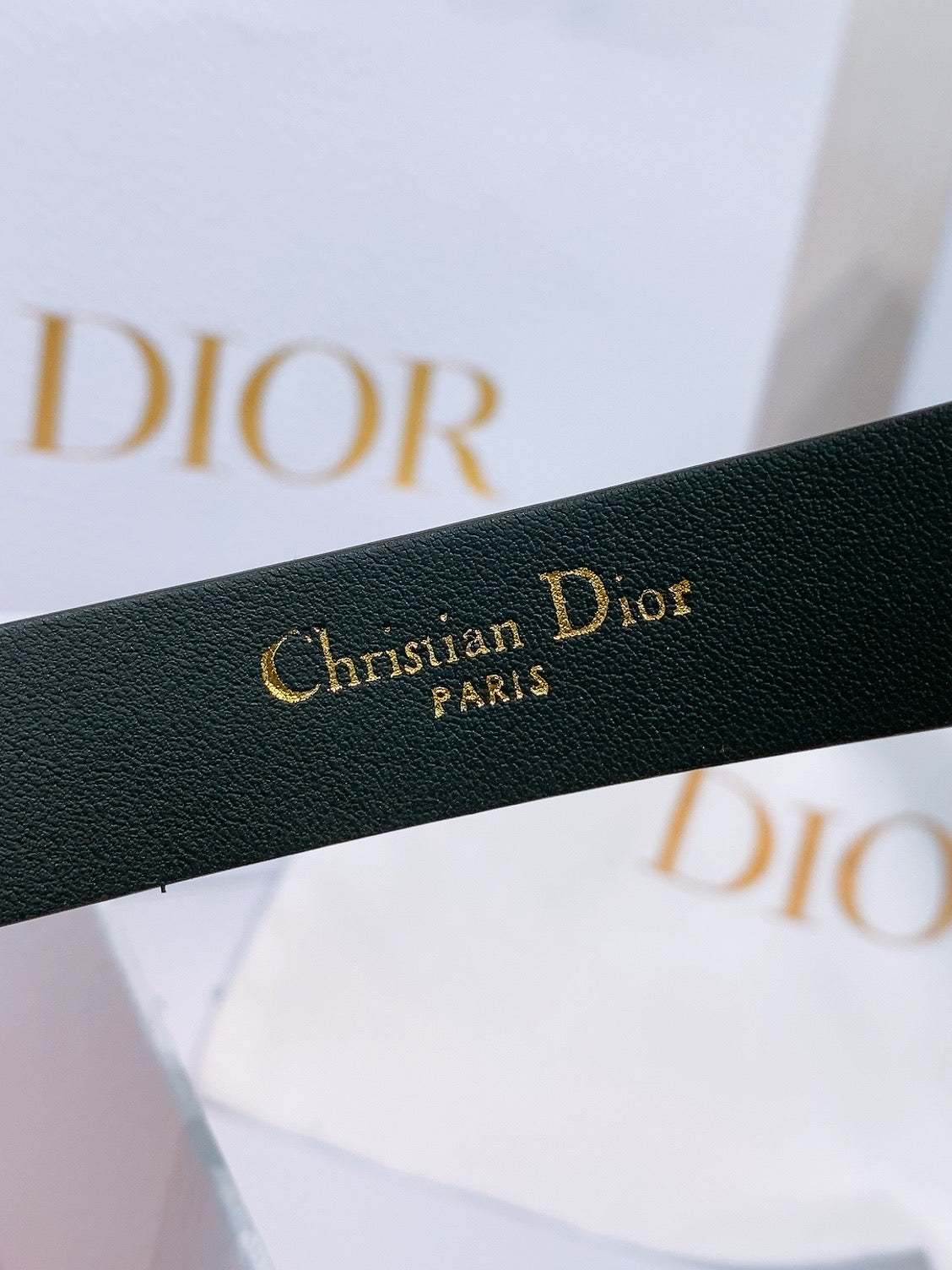 DIOR 26S BELT 20 MM IN BLACK CALFSKIN 635761