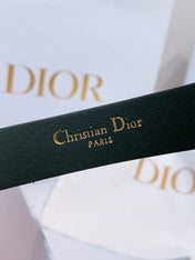 DIOR 26S BELT 20 MM IN BLACK CALFSKIN 635761