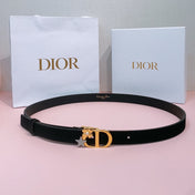 DIOR 26S BELT 20 MM IN BLACK CALFSKIN 635761