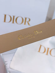 DIOR 26S BELT 20 MM IN BEIGE CALFSKIN 635753