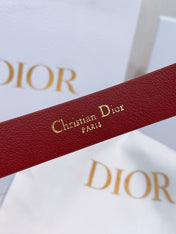 DIOR 26S BELT 20 MM IN DARK RED CALFSKIN 635754