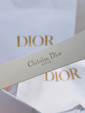 DIOR 26S BELT 20 MM IN CREAM WHITE CALFSKIN 635756