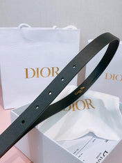 DIOR 26S BELT 20 MM IN BLACK CALFSKIN 635758