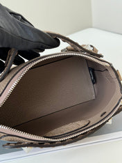 BY THE WAY SELLERIA MINI 20 IN MEDIUM BROWN GRAINED CALFSKIN