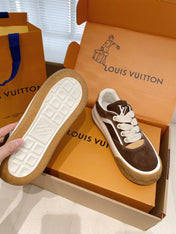 LV 26S TILTED SNEAKERS IN BROWN SUEDE