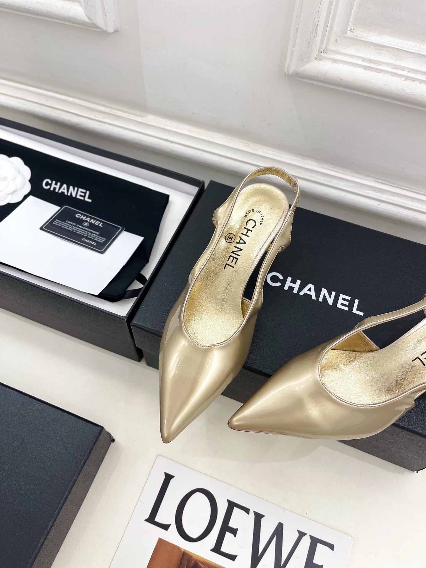CHANEL 26S POINTED TOE HIGH HEELS 55 MM IN BLACK SUEDE