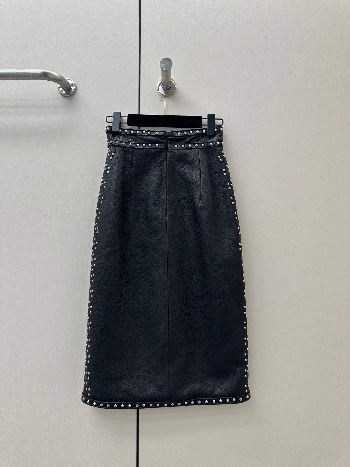 HERMES 26S LEATHER SKIRT 734