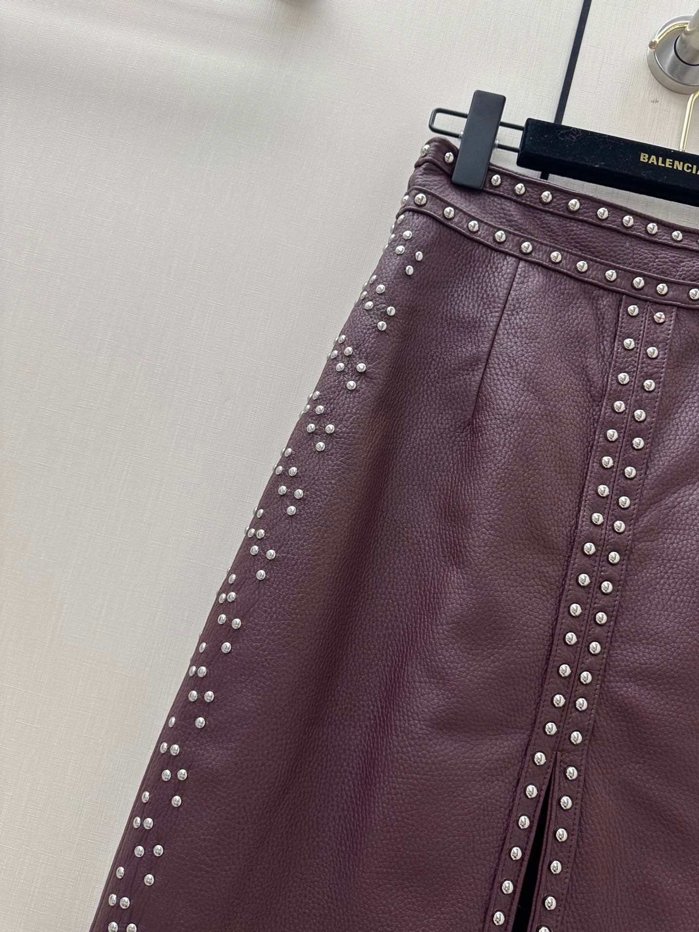 HERMES 26S LEATHER SKIRT 733