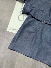 MIUMIU 26S SLEEVELESS DENIM SHIRT DRESS 1232