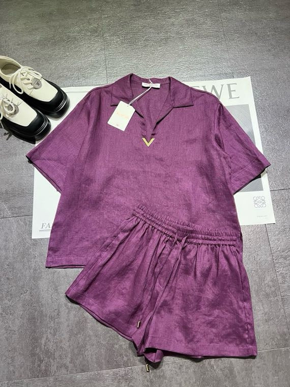 VALENTINO 26S TOP AND SHORTS SET STYLE 96