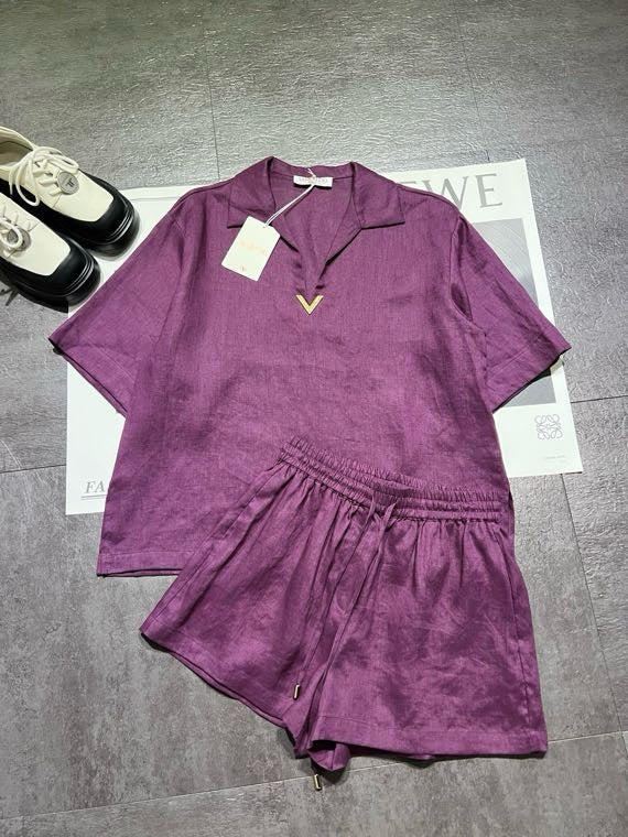 VALENTINO 26S TOP AND SHORTS SET STYLE 96