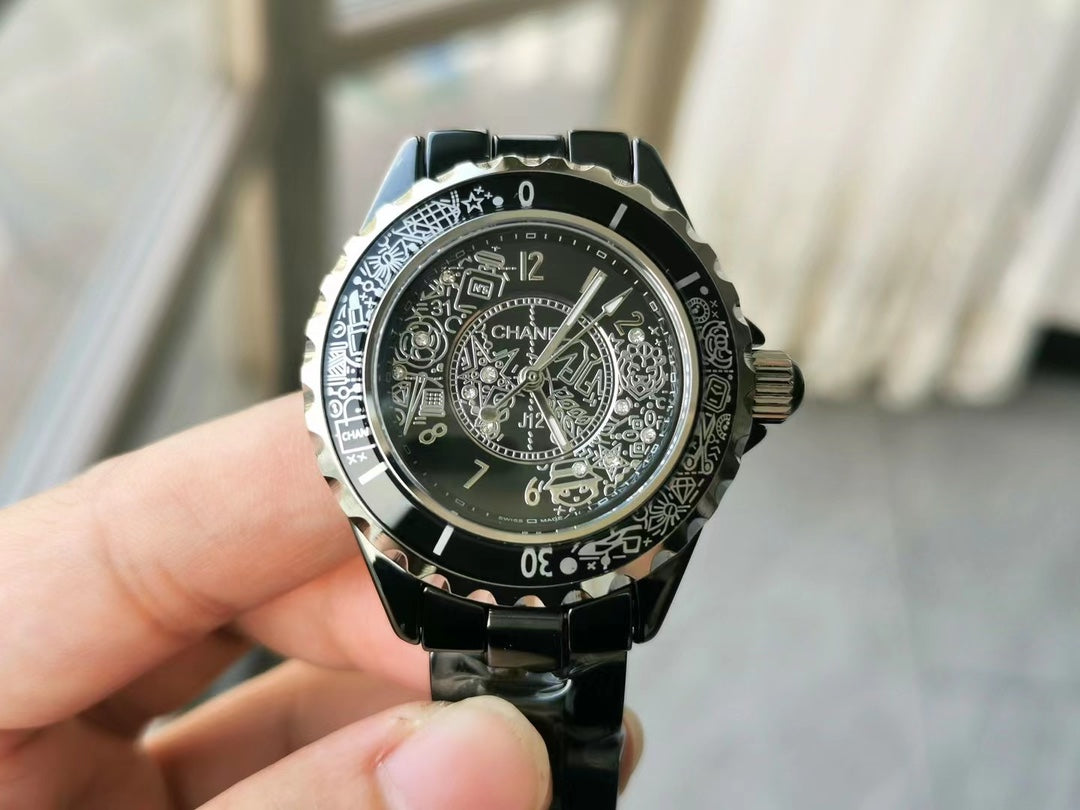 J12 Quartz 20Th Anniversary Black Ceramic - 1 piece