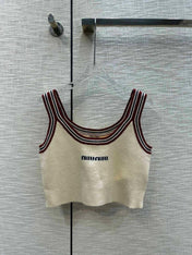 Miu Beige Tank Top and Skirt