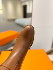 STIVALI JUMPING IN GINGERBREAD BROWN CALFSKIN