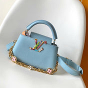 CAPUCINES MINI 21 TAURILLON GOLD  HARDWARE